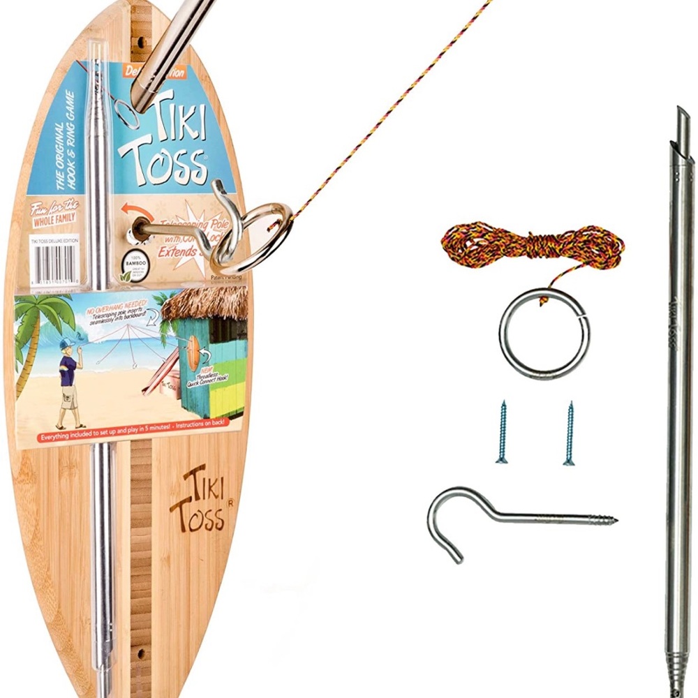 NEW Tiki Toss Hook and Ring Toss Game for Adults